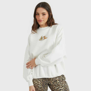 Sudadera con hombros descubiertos de nuevo estilo de alta calidad para mujer, sudadera de diseño Popular con logotipo personalizado para mujer - Product Image 1