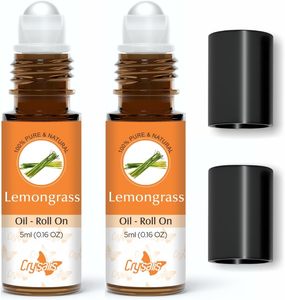 Crysalis 5ml Pure & Natural Lemongrass Roll-On Aceite esencial para cabello 0,16 FLoz - Product Image 1