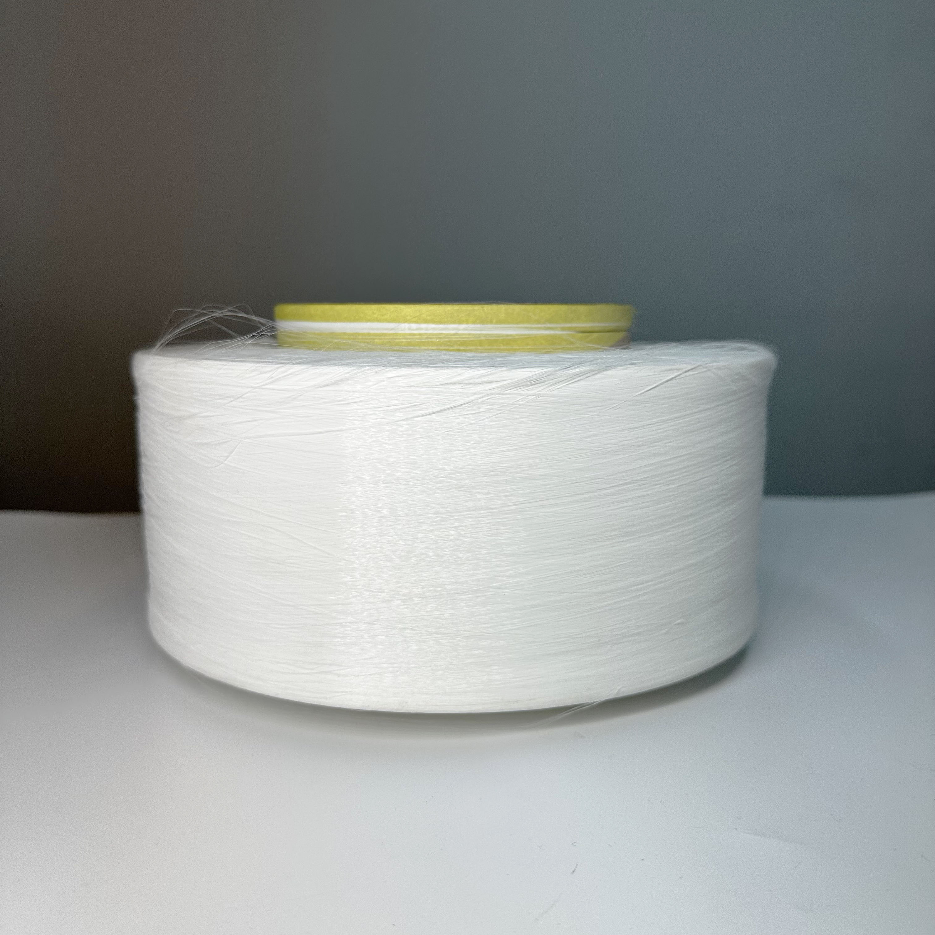 GRS Recycled 100% Polyester Yarn High Tenacity FDY 30D/24F AA for Industrial Fabric Sewing Embroidery Raw White