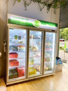 Ventilateur de refroidissement 3 4 portes refroidisseur de bouteille vertical commercial réfrigérateur à porte en verre - Product Image 6