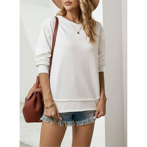 Sweat-shirt surdimensionné respirant pour femmes Pull à épaules tombantes Tenue d'automne parfaite Sweat-shirt décontracté - Product Image 5