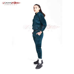Elegante chándal de terciopelo para mujer con Sudadera con capucha y pantalones de Jogger de cintura alta, chándal de terciopelo de dos piezas para mujer - Product Image 2