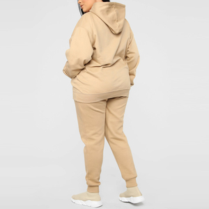 Chándal Deportivo para Mujer al por Mayor OEM - Cortavientos, Absorbente de Sudor, Diseño Personalizado de Alta Calidad, Mezcla de Poliéster/Algodón - Product Image 2