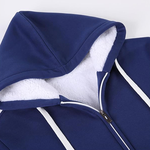 Sweat à Capuche en Fourrure Doublé Sherpa Polaire à Fermeture Éclair pour Hommes en Tissu de Haute Qualité - Product Image 3