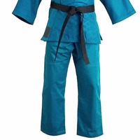 Conjuntos de Uniformes de Karate Unisex WESING, Transpirables, Tela de Poliéster/Algodón de 500g, Logotipo Personalizado para Clases Estructuradas, Promueven la Comodidad