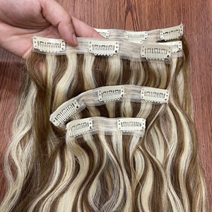 Extensions de cheveux à clipser en gros, 100% cheveux humains vierges vietnamiens – Lisses et ondulés naturels, ensembles de 3, 5 ou 7 pièces, directement de l'usine - Product Image 2