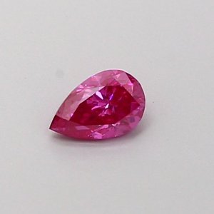 Diamante Cultivado en Laboratorio, Corte Pera, 0.22ct, VS1, Color Rosa Intenso - Product Image 1