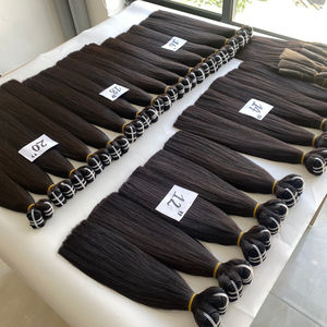 Meilleur prix le moins cher Grande commande lisse os soyeux faisceaux droits trame extensions de cheveux humains vietnamiens pleine longueur - Product Image 4