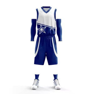 Conjunto de uniforme de baloncesto de alta calidad para hombres, equipo de equipo transpirable con diseño de logotipo personalizado, venta al por mayor, técnicas aplicadas - Product Image 1