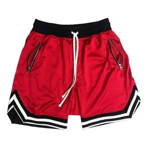 Pantalones cortos de gimnasio de cintura media para hombre, de lona de secado rápido y transpirable, con patrón sólido, respetuosos con el medio ambiente - Product Image 3