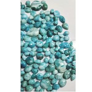 หินอัญมณีทรงหลวม169ชิ้น9มม.-22มม. สีฟ้า Larimar ที่ได้รับการรับรองจาก Iroc ได้รับการรับรองจาก695ชิ้น - Product Image 3