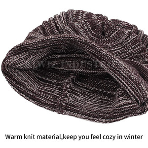 2023 Customizable Logo Beanie <b>Hats</b> <b>for</b> <b>Men</b> Breathable Cotton Winter Running Wear Unique Embroidery Style Printing Pattern OEM - Product Image 3