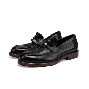 Zapatos Brogue de Cuero Vacuno de Alta Calidad con Puntera Reforzada y Suela con Absorción de Impactos, Zapatos de Oficina para Hombre, Zapatos Formales - Product Image 1