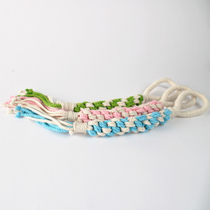 Juguete de algodón ecológico para perros con asa de lazo reforzada, agarre cómodo y larga vida útil, proveedor de Vietnam - Product Image 1