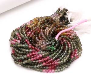 Cuentas de Turmalina Sandía Natural Lustre LD, facetadas lisas tipo rondel, 15 pulgadas, 5-5.5mm, multicolor, certificadas por terceros - Product Image 4