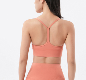 Soutien-gorge de sport à dos nu simple de qualité supérieure pour femmes Soutien-gorge de fitness à séchage rapide avec rembourrage Ensembles à séchage rapide - Product Image 1