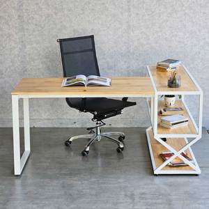 Contemporary L-Shaped Corner Desk and Chair Combo CB68201 for Home <b>Office</b> or Bedroom Writing <b>Computer</b> Table - Product Image 4