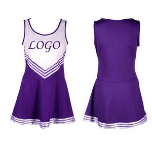 Uniformes de Animadoras para Espectáculos de Baile, Personalizados al por Mayor, para Niñas, 100% Poliéster, Secado Rápido, Diseño Impreso, Logotipo Personalizado - Product Image 2