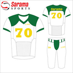 Uniformes de verano disponibles OEM, ropa deportiva de fútbol americano de sarga transpirable con estampado personalizado de talla grande - Product Image 1