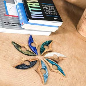 Support de page de livre en résine et en bois, poignée pour les doigts, accessoire de lecture durable et confortable, parfait pour les livres, les journaux d'étude et les romans - Product Image 3