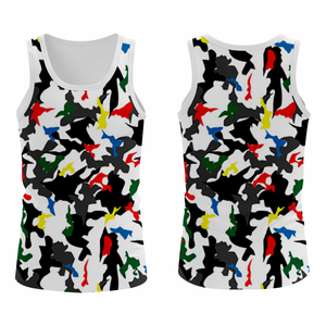 Camiseta sin mangas de punto lavado para hombre, para entrenamiento, fitness, gimnasio, ropa deportiva activa que absorbe la humedad y anti-pilling - Product Image 2