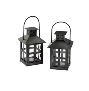 <b>Square</b> Shape <b>Candle</b> Metal Holder Gorgeous Lanterns for Decorative Living Room Home Bedroom Hanging for Wholesale Suppliers - Product Image 1