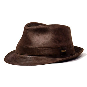 Chapeau en cuir de cow-boy de haute qualité, à la mode, en gros, pour une utilisation décontractée en plein air, entièrement personnalisé, style western, pour hommes, quatre saisons - Product Image 1