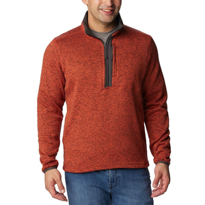 Custom OEM Design Winter Men Half Zipper Fleece Hoodies Custom Logo Pullover <b>Waterproof</b> Quick Dry Breathable Custom Made - Product Image 1