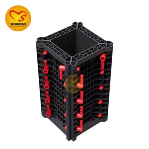 SONGMAO Coffrage de Colonne Réutilisable et Réglable en Plastique, Système de Panneaux pour Piliers en Béton, Économique pour la Construction - Product Image 1