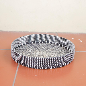 Bandeja decorativa hecha a mano con incrustaciones de perlas naturales para madre, bandeja de servicio hecha a mano, el más vendido en Vietnam - Product Image 3