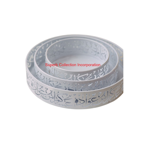 Plateau de service élégant en métal doré avec étoile de lune pour le Ramadan Eid Mubarak pour la décoration intérieure et les fournitures de fête islamiques - Product Image 6