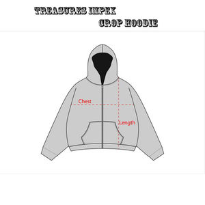 Custom Plain <b>Hoodies</b> <b>Gym</b> Heavyweight Pullover Blank Oversized Cotton Vintage Embroidery Boxy Cropped <b>Hoodies</b> Men - Product Image 5