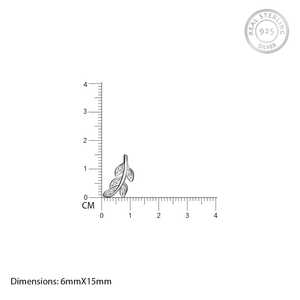 ชุดเครื่องประดับเจ้าสาวลายใบไม้สีเงินวินเทจพร้อมเพทายชุบโรเดียมสีทอง18K สำหรับเป็นของขวัญ - Product Image 4