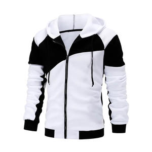 Conjunto Deportivo de Dos Piezas para Hombre al por Mayor, Sudadera con Capucha y Cremallera con Bloques de Color, Pantalones Deportivos, Logotipo Personalizado, Ropa Deportiva Informal OEM - Product Image 2
