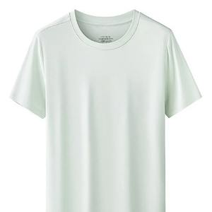 Camiseta de Verano de Algodón con Cuello en V para Hombre, Manga Corta, Color Sólido, Cómoda, Camiseta Interior Masculina, Blanca, Negra, Formal, Tejida, Transpirable - Product Image 3