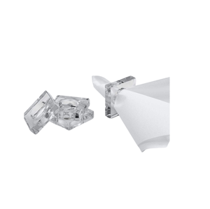 Servilleteros acrílicos baratos, servilleteros con lazo para decoración de mesa de fiesta de boda, servilletero para restaurante - Product Image 6