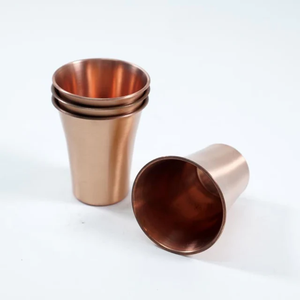 Grand gobelet en cuivre 500ML de haute qualité avec couvercle à prix raisonnable très demandé - Product Image 4