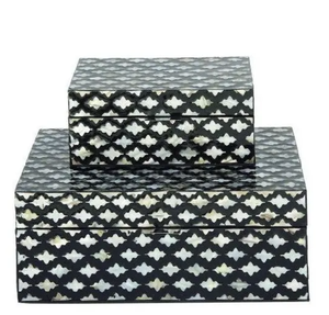 Joyero de Hueso Pulido con Incrustaciones, Estilo Náutico y Animal, Solución de Almacenamiento Ecológica - Product Image 6