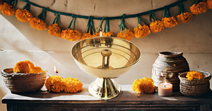 Lampe à huile en laiton de qualité supérieure faite à la main traditionnelle indienne Diwali décoration article cadeau Deepak lampe à huile chine sculpture moderne. - Product Image 5
