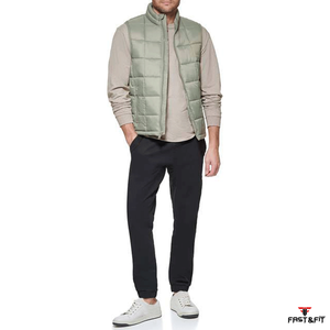 Chaleco Acolchado Reversible Ligero para Hombre, Impermeable, Transpirable, con Mangas Abullonadas, para Primavera, Cálido, Servicio OEM, Uso en Exteriores, Formal - Product Image 5