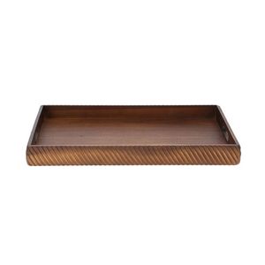 Round Serving <b>Tray</b> Wooden <b>Large</b> Size With Metal Handle for Restaurant Handmade Customized Food and Drinks Serving <b>Tray</b> - Product Image 4