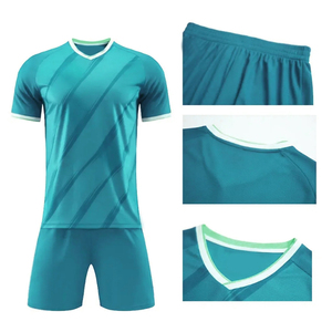 Camiseta de fútbol de Francia de alta calidad 100% poliéster ropa deportiva de entrenamiento de secado rápido uniformes verdes para adultos estilo superior - Product Image 5