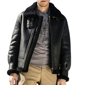 OEM más vendidos de alta calidad bajo MOQ Plus-Size chaqueta de invierno de cuero con calefacción personalizado de los hombres negro B3 frente impermeable - Product Image 1