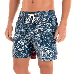 Pantalones Cortos Deportivos de Malla para Hombre, Sublimados Personalizados, Estilo Casual, Cintura Elástica, Largura Media, Impresión Digital, Secado Rápido - Product Image 3