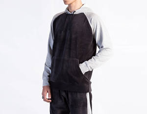 Survêtements Fabricant Prix Bas Unisexe 100% Polyester / Coton Survêtement d'Entraînement Logo Personnalisé Hommes Sweats à Capuche en Polaire - Product Image 2