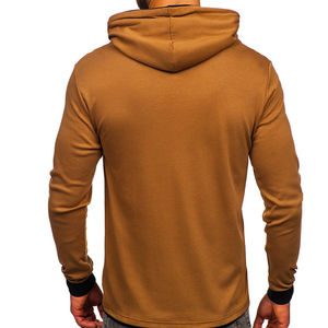 Sweat à capuche en polaire Sherpa surdimensionné personnalisable de haute qualité pour hommes Sweat-shirt en coton technique avec logo personnalisé teint en plaine pour l'hiver - Product Image 2