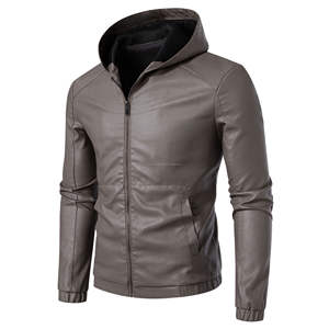 <b>Men</b> High Street Stand Collar <b>Jacket</b> Plain Dyed Breathable Windproof Eco-Friendly Fashion Genuine Leather Plus Winter Outdoor - Product Image 6