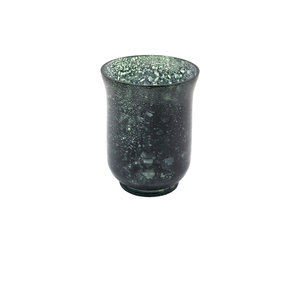 Juego decorativo de Navidad de 2 floreros de vidrio verde Aqua mármol maceta de tamaño mediano para la decoración del hogar y la Oficina - Product Image 3