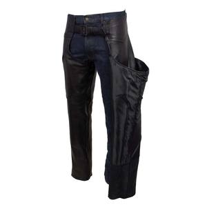 Chaps de moto en cuir véritable, logo personnalisé, noirs, pour hommes, chaps complets, haute qualité - Product Image 5