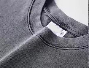 Camiseta Vintage de lavado ácido para hombre 100% algodón de gran tamaño patrón sólido impresión Digital Logo estilo Formal - Product Image 6